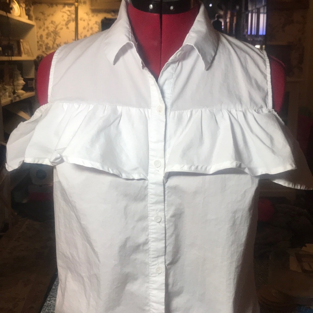 White Button Down Blouse